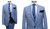 Men's suit patterned with vest*6128*