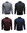 Stand-up knitted sweaters black-navy-dark gray-burgundy*047*