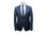 Glencheck Anzug Blau oder Braun mit Weste*019A*