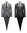 Men's slim fit suit with vest and lapel pin*7162*