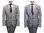 Checkered suits men slim fit glencheck with vest*1023*